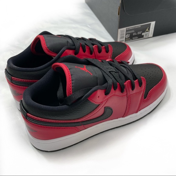 AIR JORDAN 1 LOW GYM RED / BLACK - Picture 6 of 14